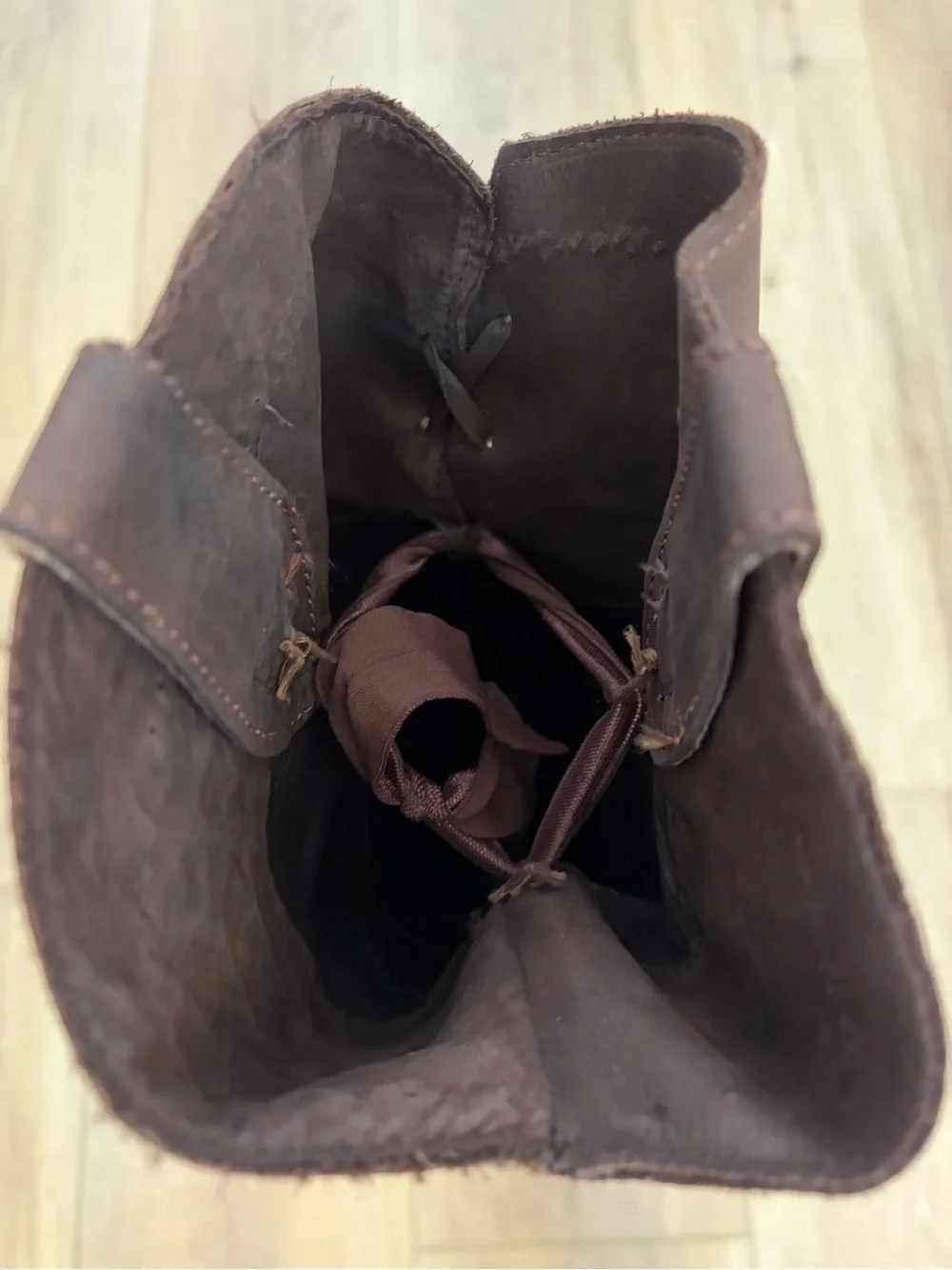 Liberty Black over-the-knee leather Cowboy harness boots size 7